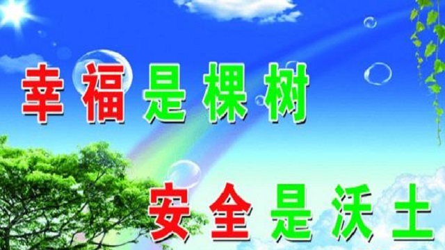 幸福是棵樹，安全是沃土！